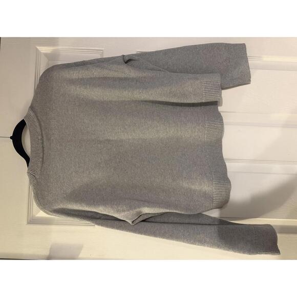 NWT Lou & Grey Gray Sweater with Multicolor Rainbow Design, Size Small - Picture 2 of 6